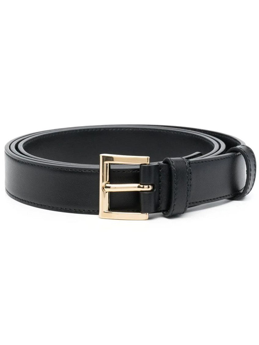 Black Classic Logo Belt 1
