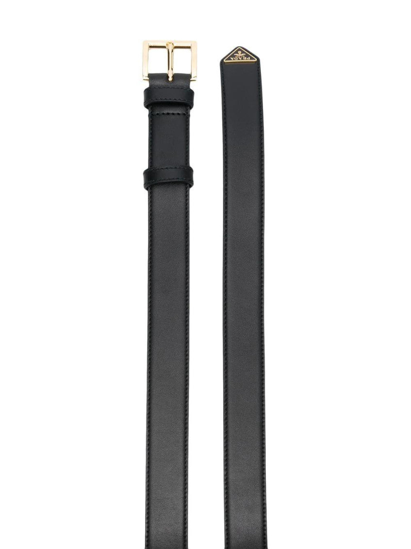 Black Classic Logo Belt 2