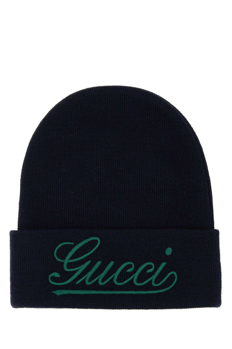 Navy Blue Logo Beanie Hat 1