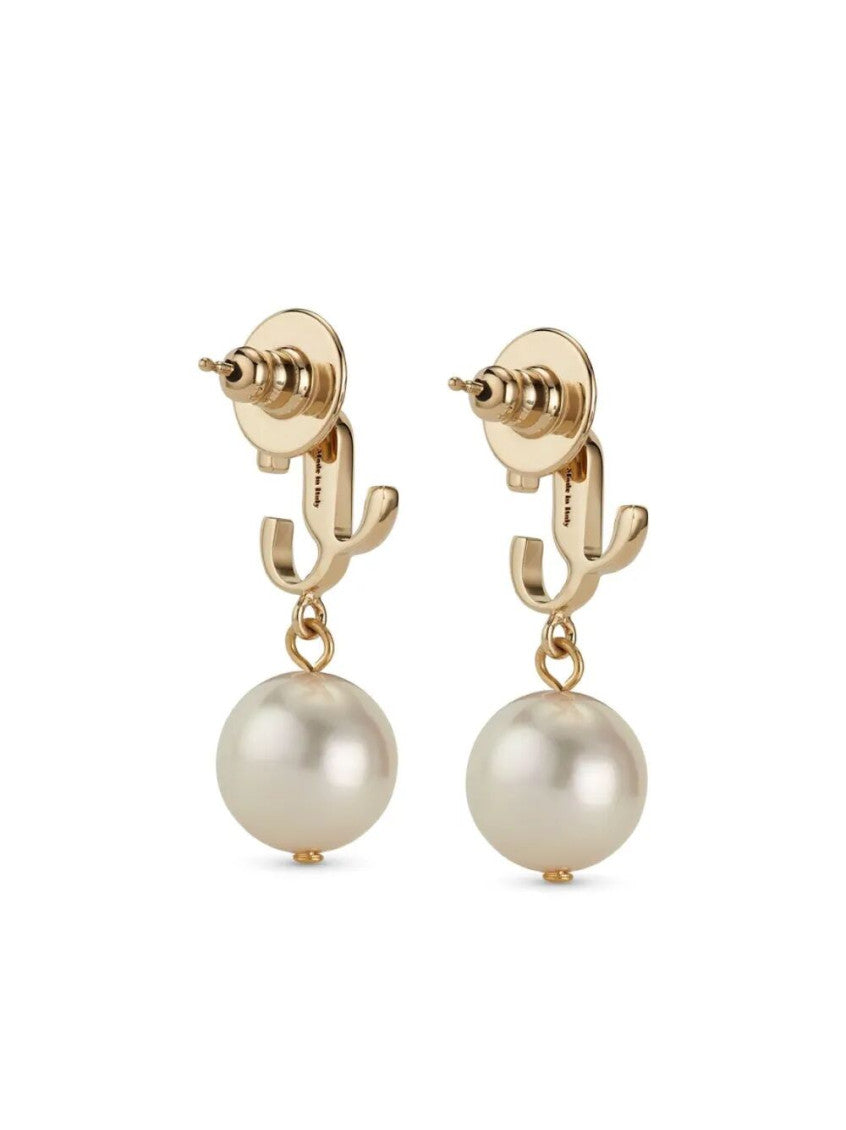 Golden Logo Earrings 3