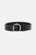 Black Buckle Solid Belt 1