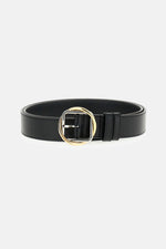 Black Buckle Solid Belt 1