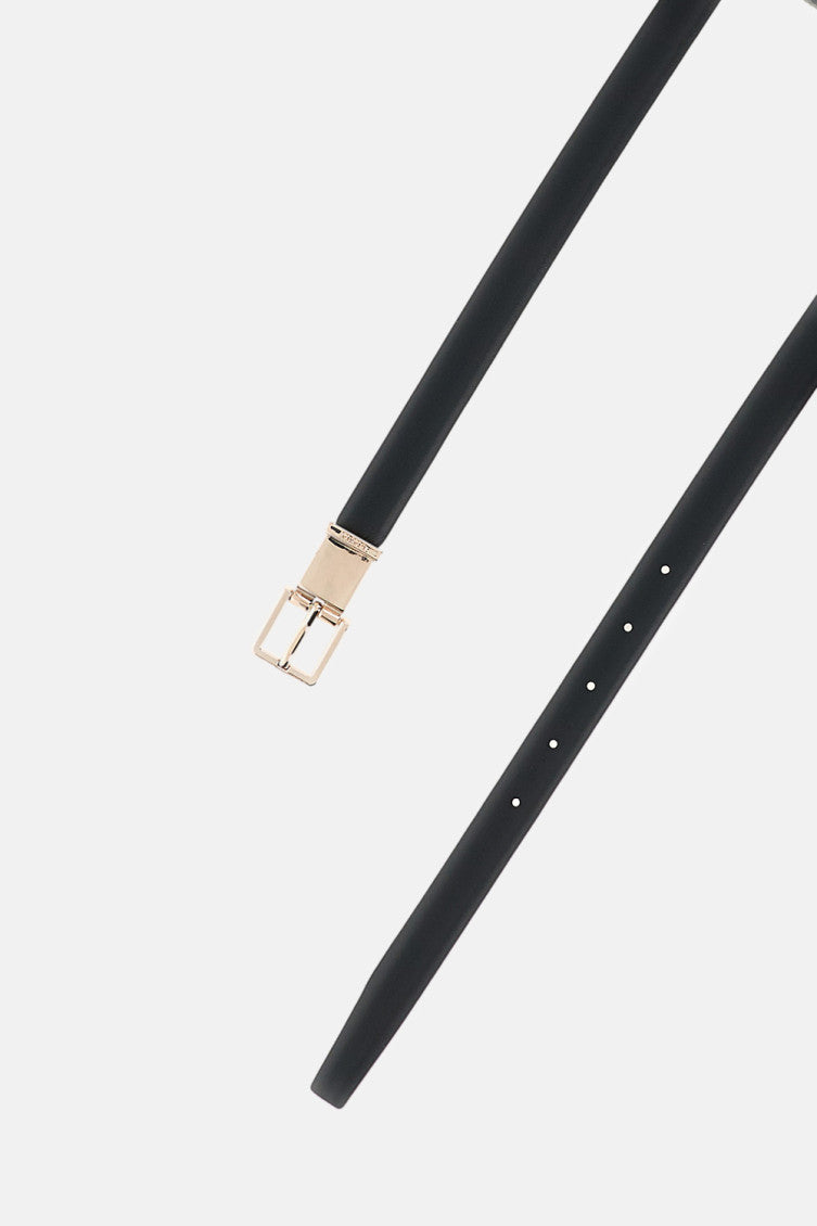 Black Logo Buckle Belt 2