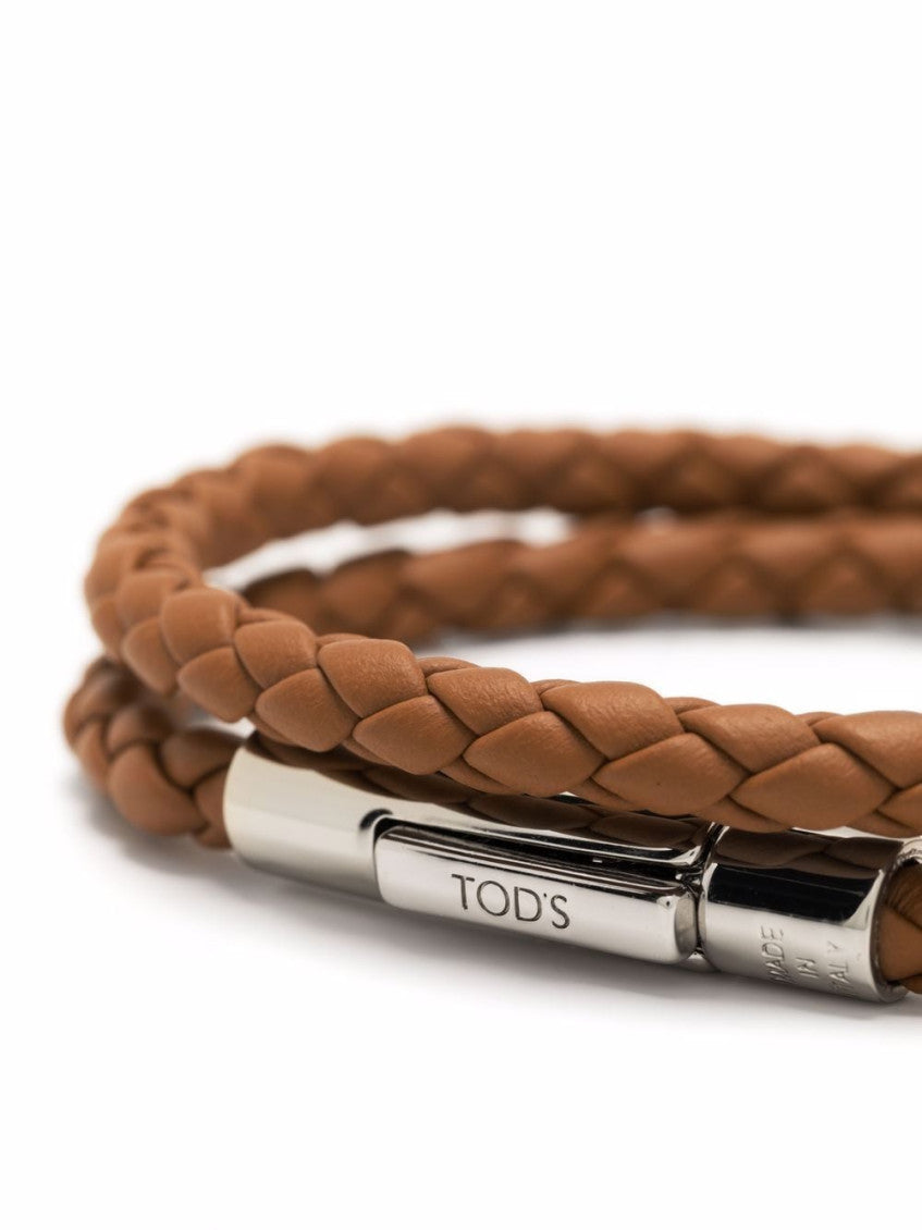 Brown Logo Braided Bracelet 2