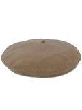 Beige Knitted Beret Hat 1