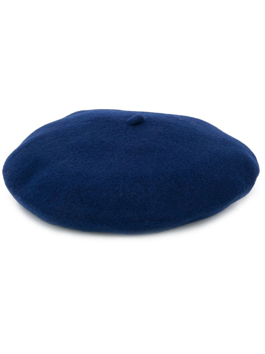 Blue Knitted Beret Hat 1