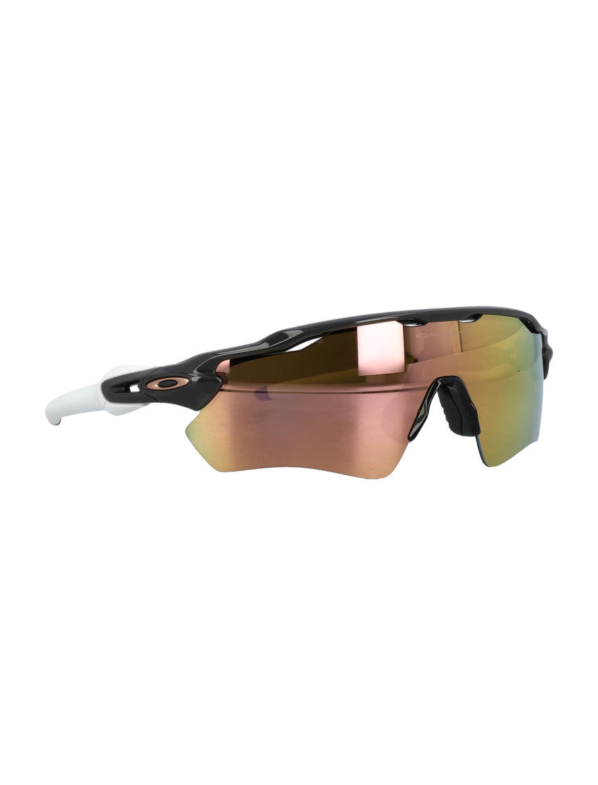 Multicolor Half-Rim Wrap Sunglasses 2