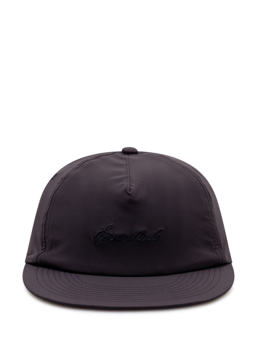 Black Essentials Logo Baseball Hat 1