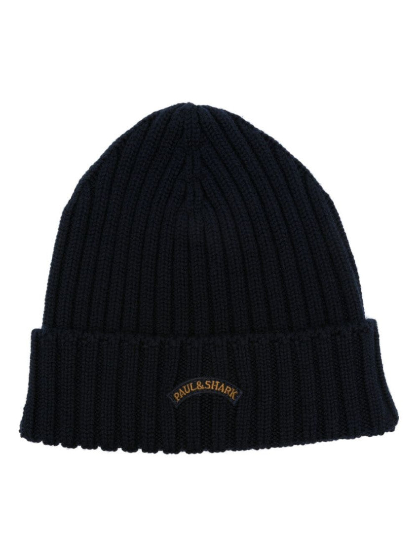 Navy Blue Logo Beanie Cap 1