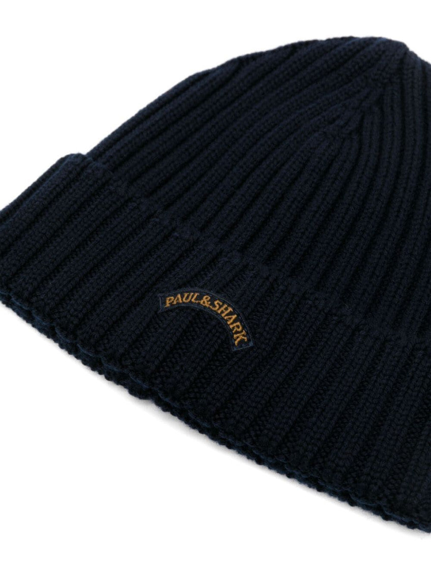Navy Blue Logo Beanie Cap 2