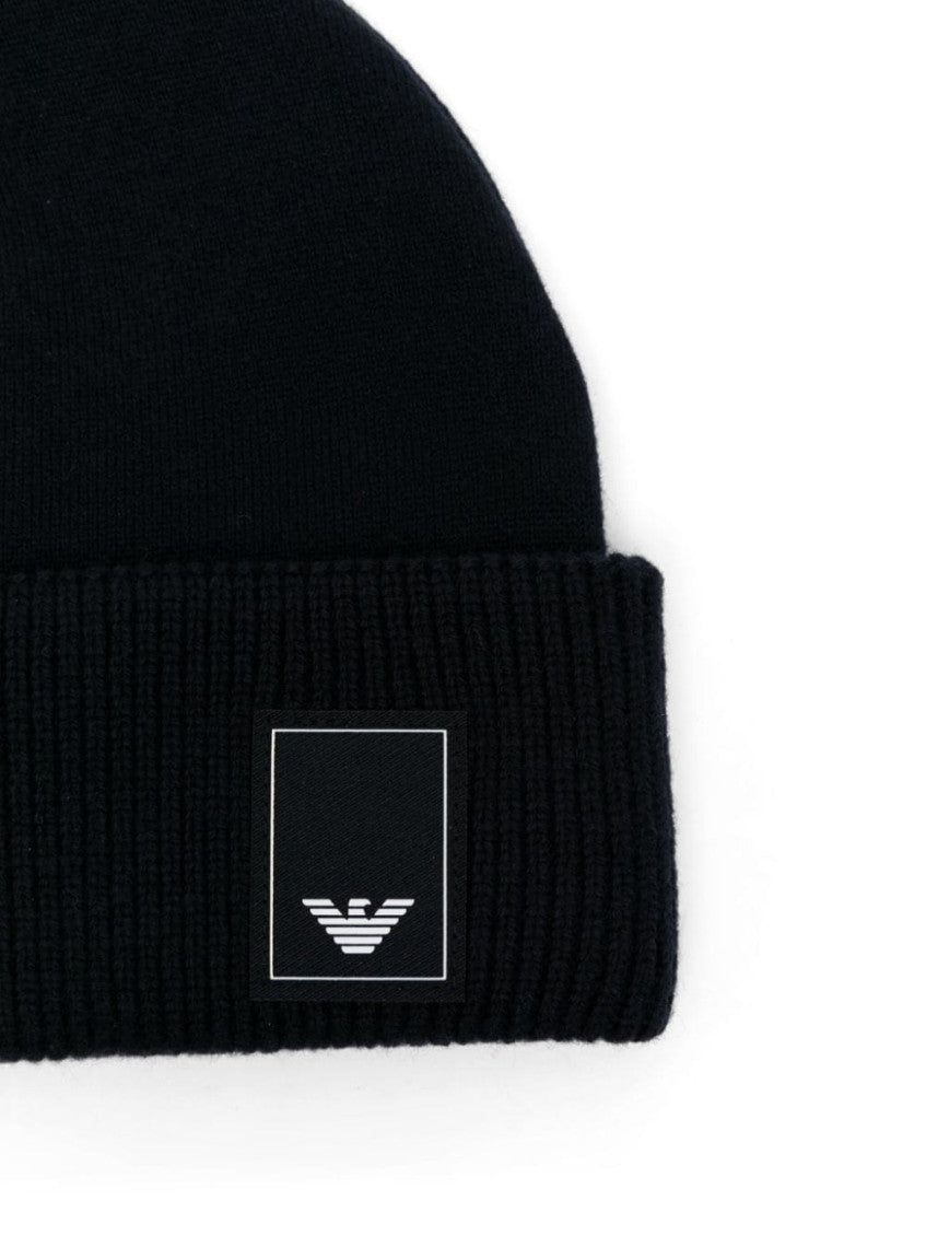 Navy Blue Beanie Cap 2
