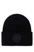 Black Logo Beanie Cap 1