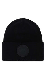 Black Logo Beanie Cap 1