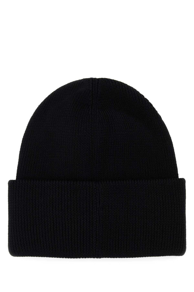 Black Logo Beanie Cap 2