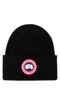 Black Logo Beanie Cap 1