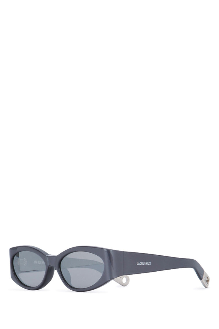 Grey Oval Sunglasses 1