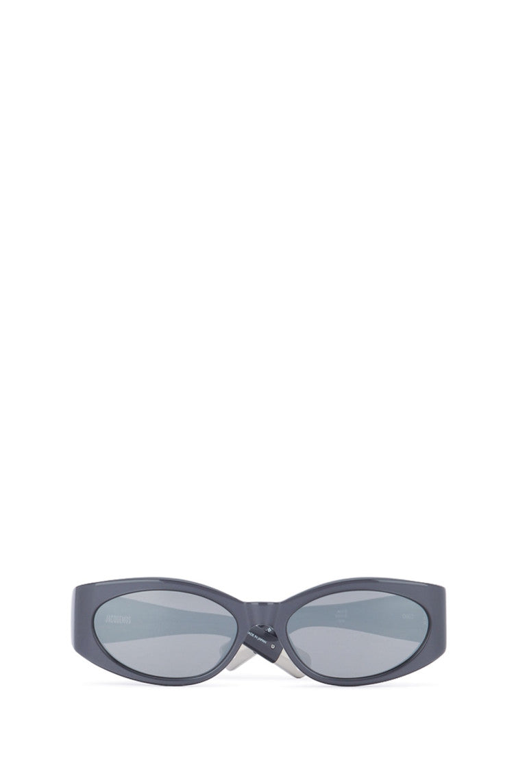 Grey Oval Sunglasses 2