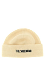 Beige Logo Beanie Hat 1