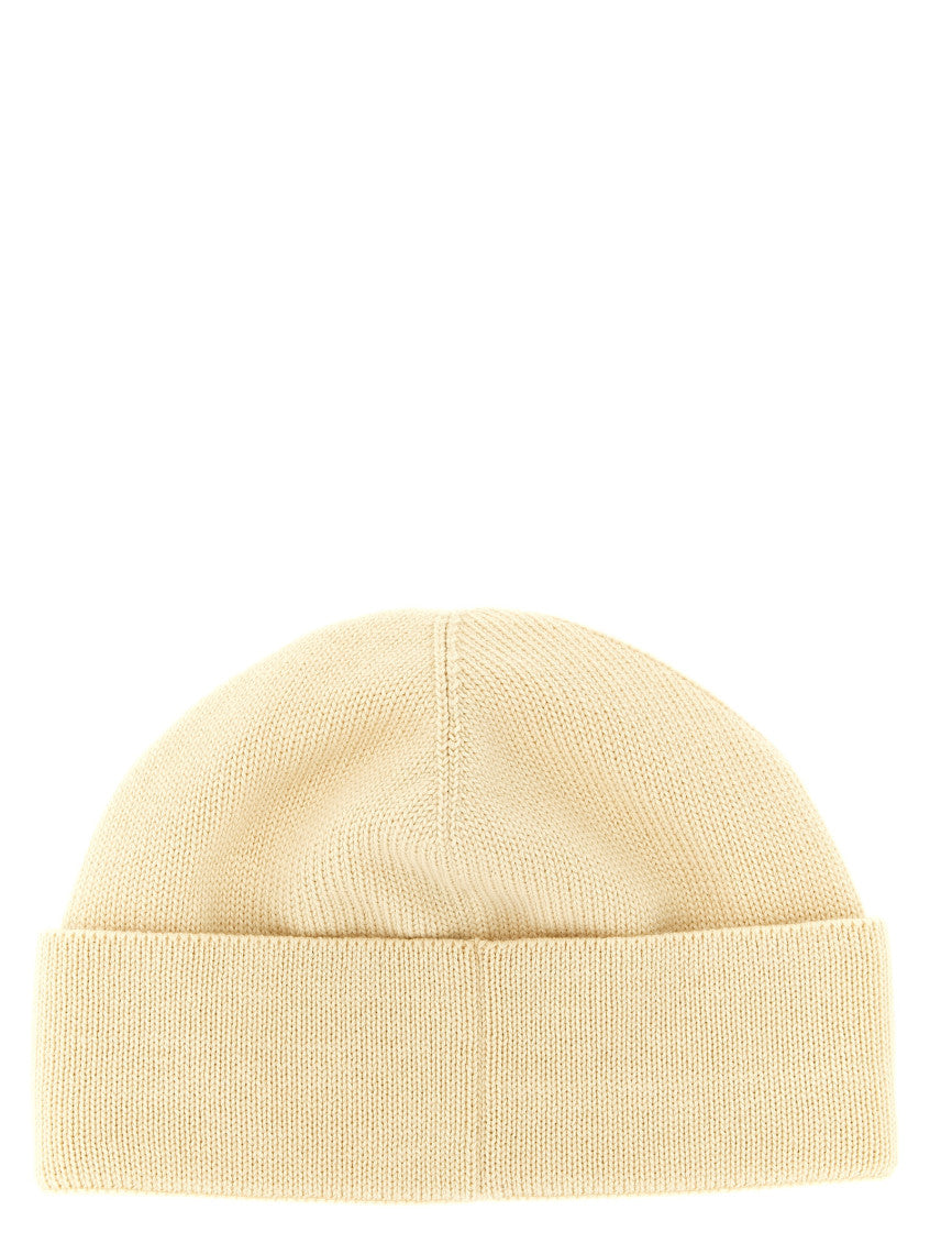 Beige Logo Beanie Hat 2