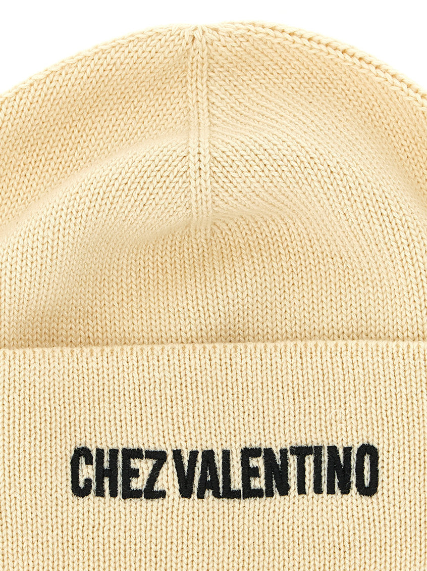 Beige Logo Beanie Hat 3