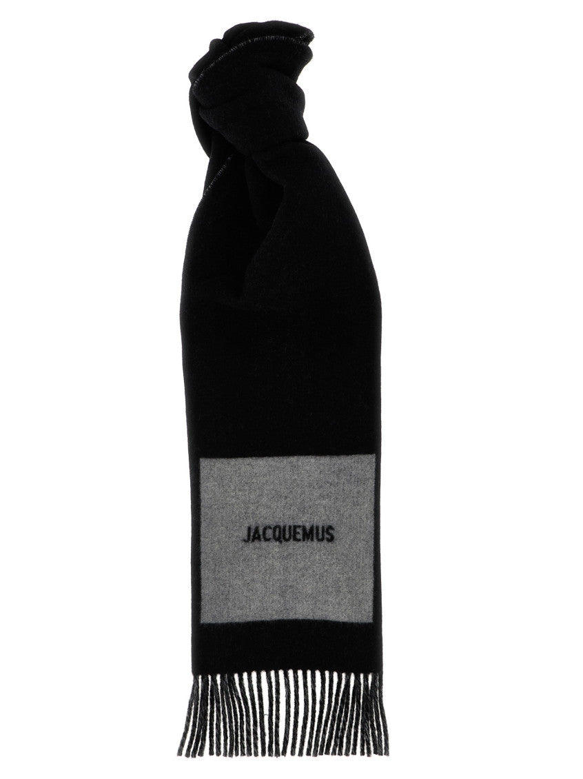 Black Logo Scarf 1