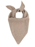 Beige Triangular Solid Scarf 1