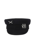 Black Logo Bakerboy Hat 1