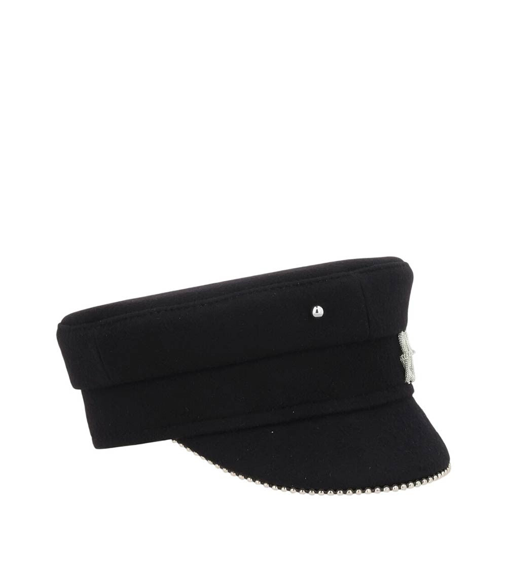 Black Logo Bakerboy Hat 2
