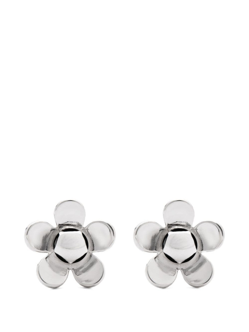Silver Flower Stud Earrings 1