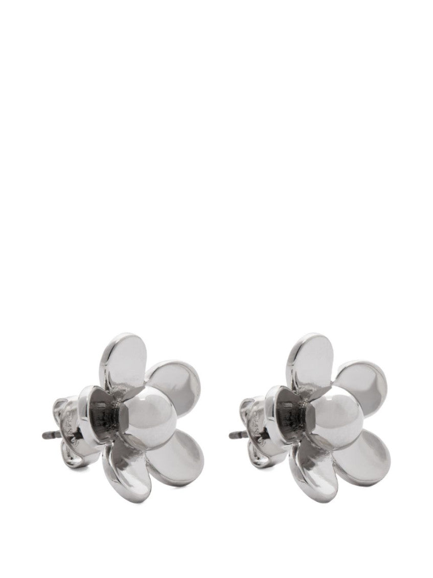 Silver Flower Stud Earrings 2