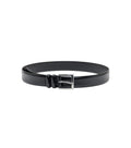 Black Solid Buckle Belt 1