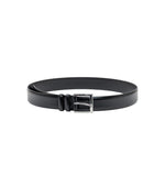 Black Solid Buckle Belt 1