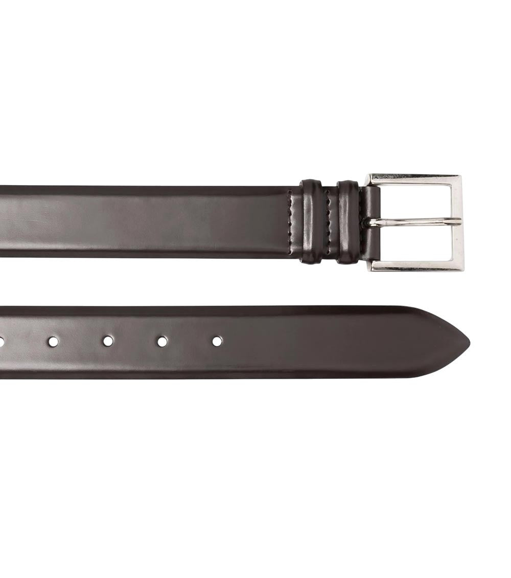 Black Solid Buckle Belt 2
