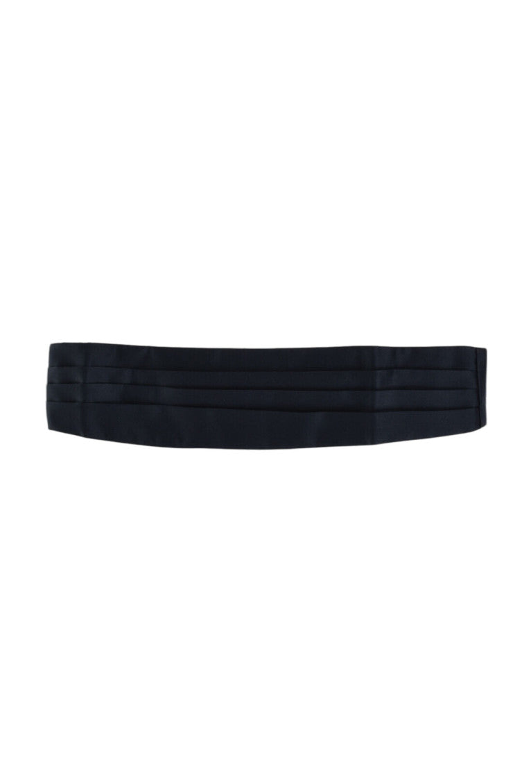 Navy Blue Solid Cummerbund Belt 1
