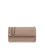 Beige Rockstud Studded Wallet 1