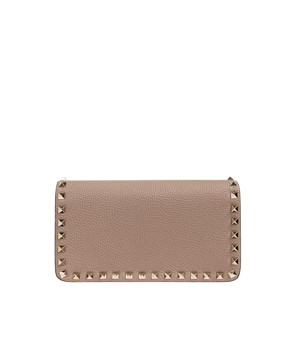 Beige Rockstud Studded Wallet 2