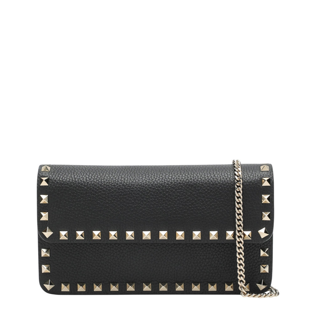 Black Rockstud Studded Wallet 1