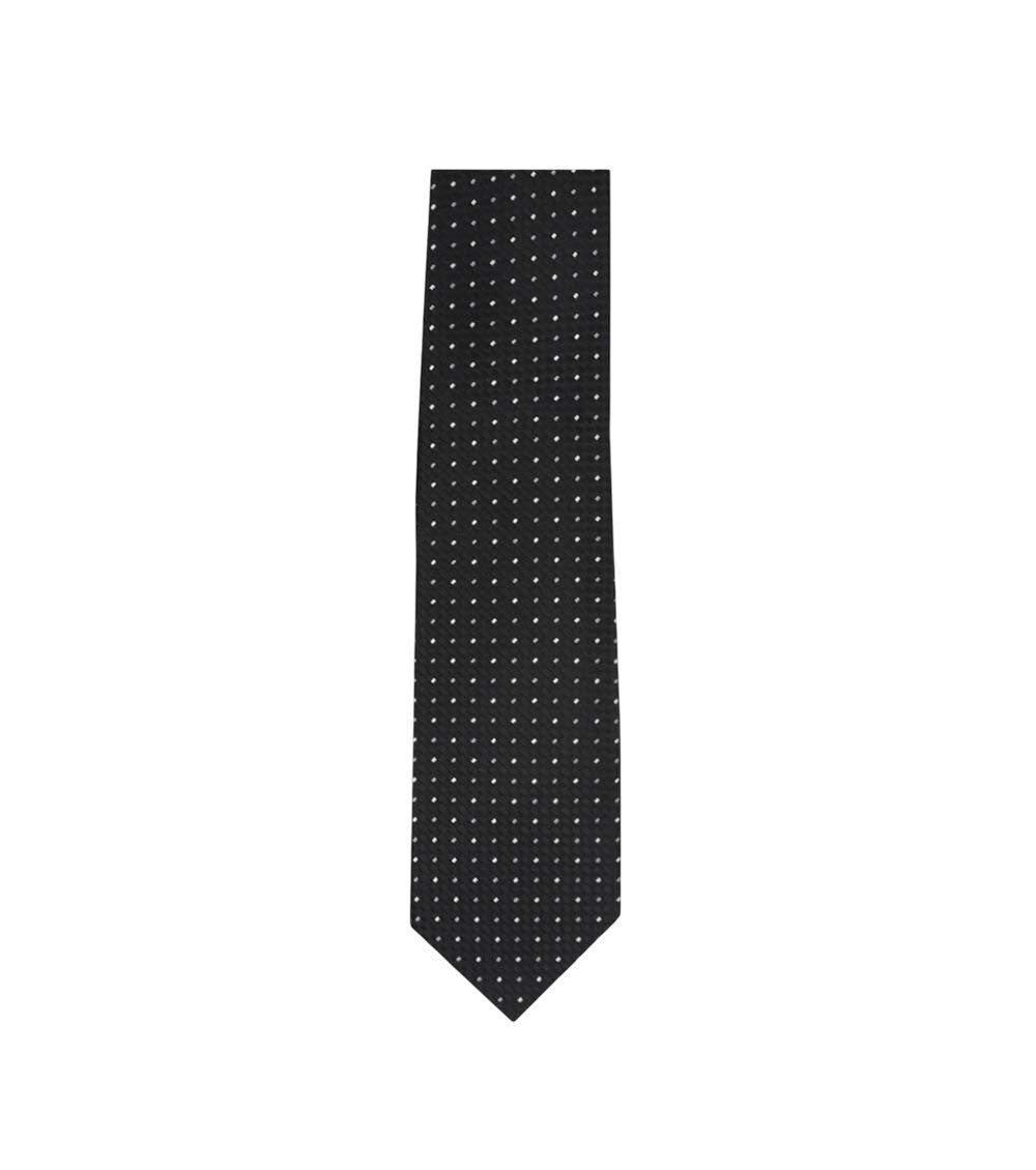 Black Geometric Print Tie 1