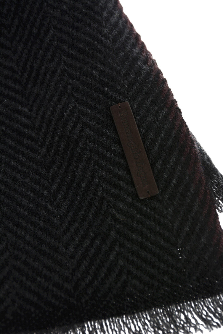 Black Textured Scarf 3