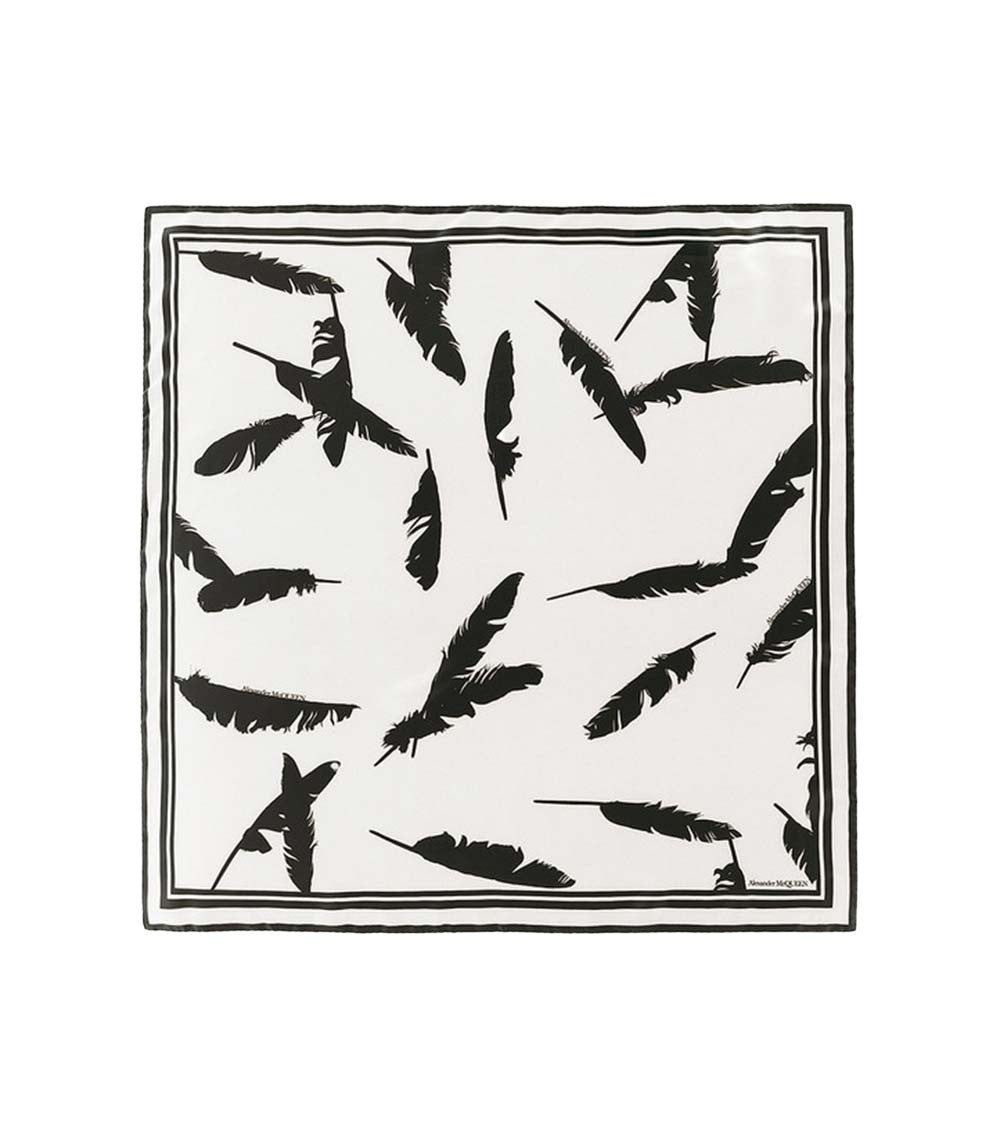 BlackWhite Graphic Scarf 1