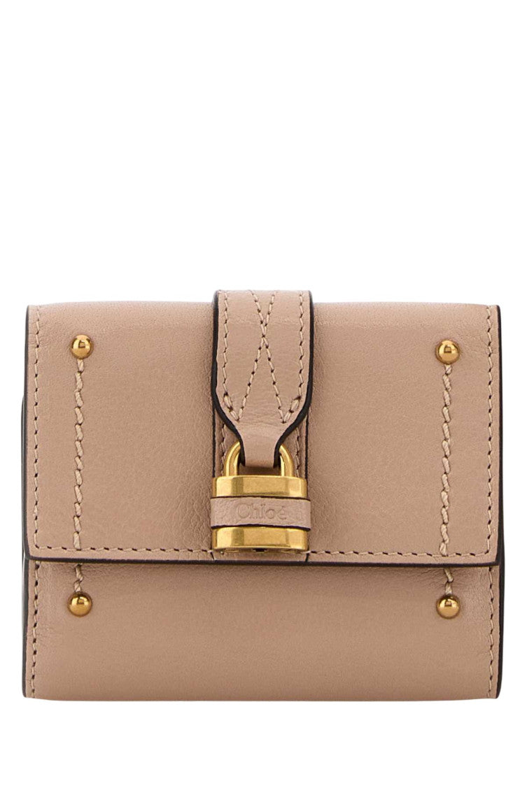 Beige Paddington Textured Wallet 1