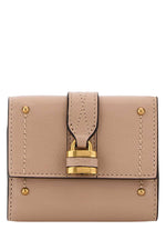 Beige Paddington Textured Wallet 1