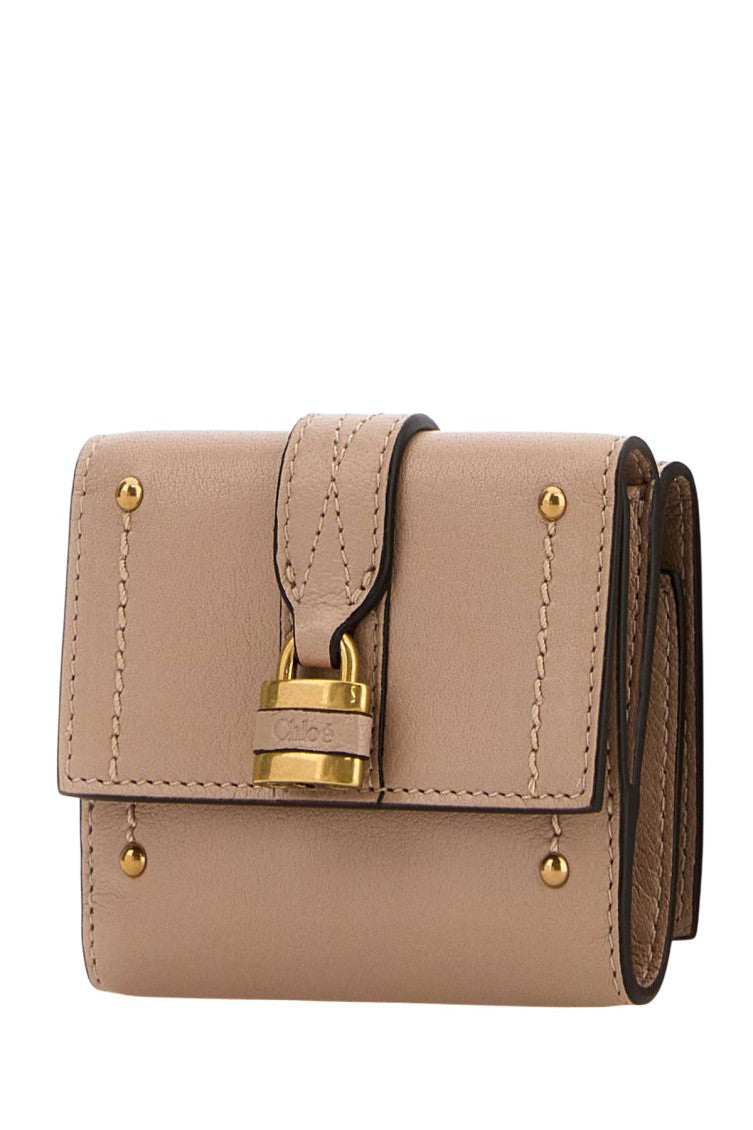 Beige Paddington Textured Wallet 2