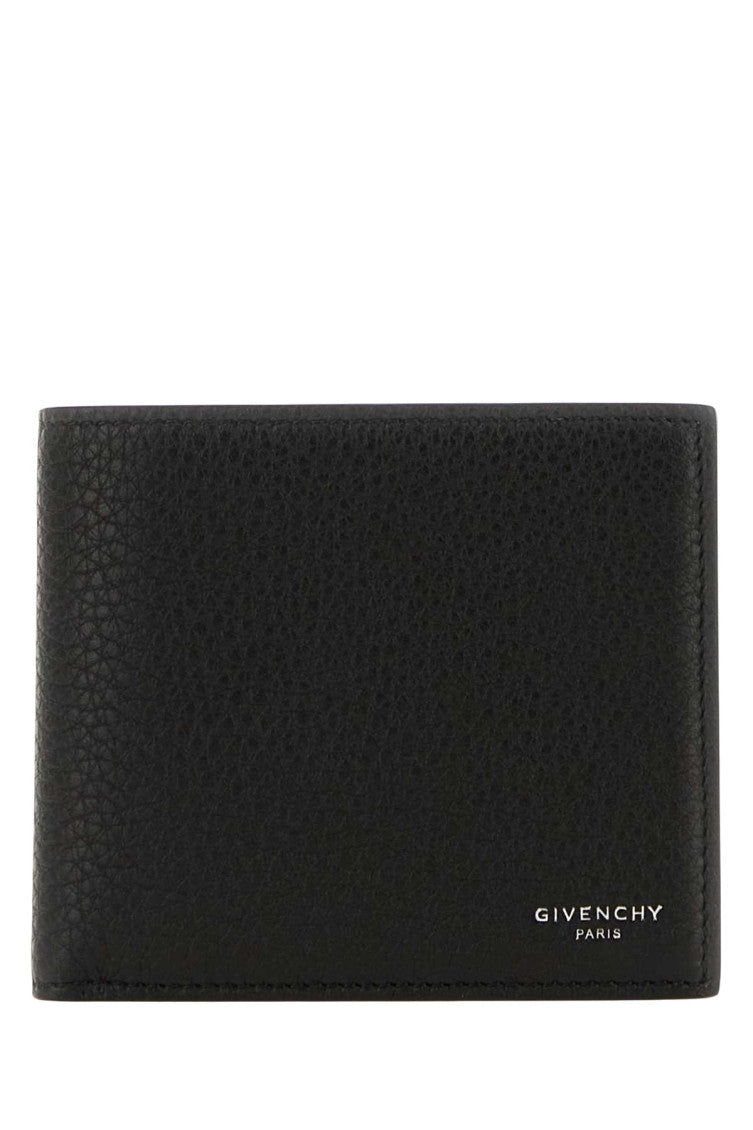 Black Textured Billfold Wallet 1