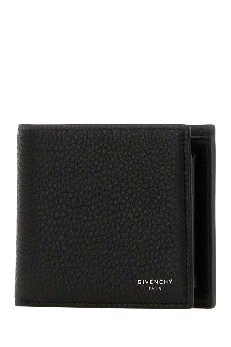 Black Textured Billfold Wallet 2