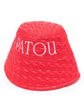 Red Embroidered Logo Bucket Hat 1