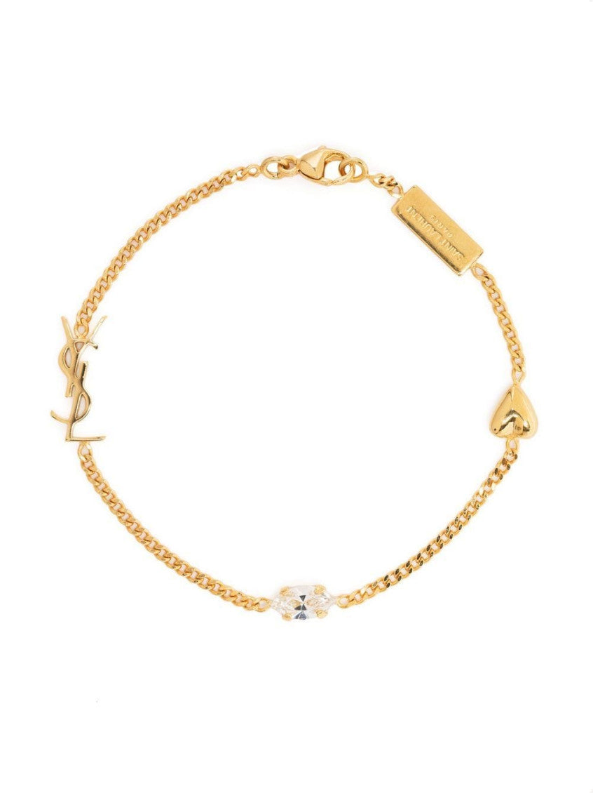 Golden Opyum heart charm bracelet 1