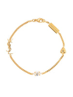 Golden Opyum heart charm bracelet 1