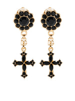 Black Charm Drop Earrings 1