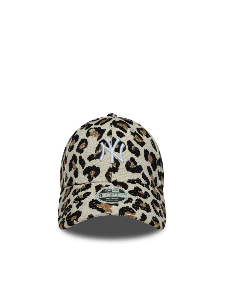 Light Beige Animal Print Baseball Hat 1